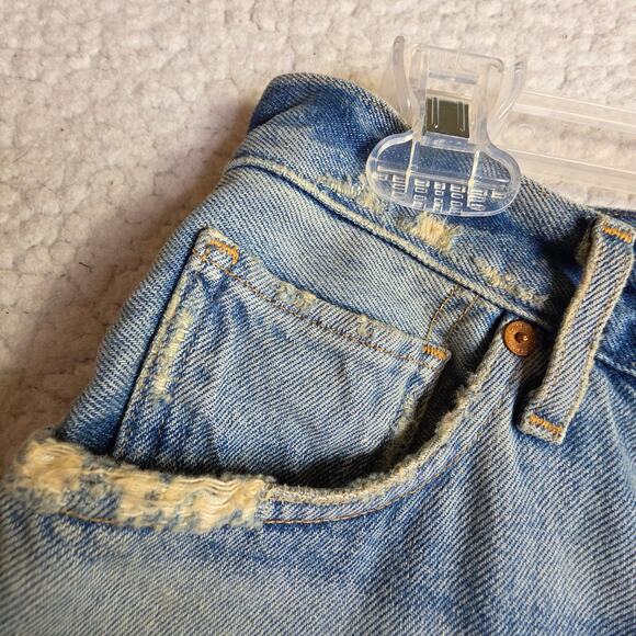 Citizens of Humanity Sz28 Vintage Denim Distressed washed grunge A line skirts - Picture 11 of 16